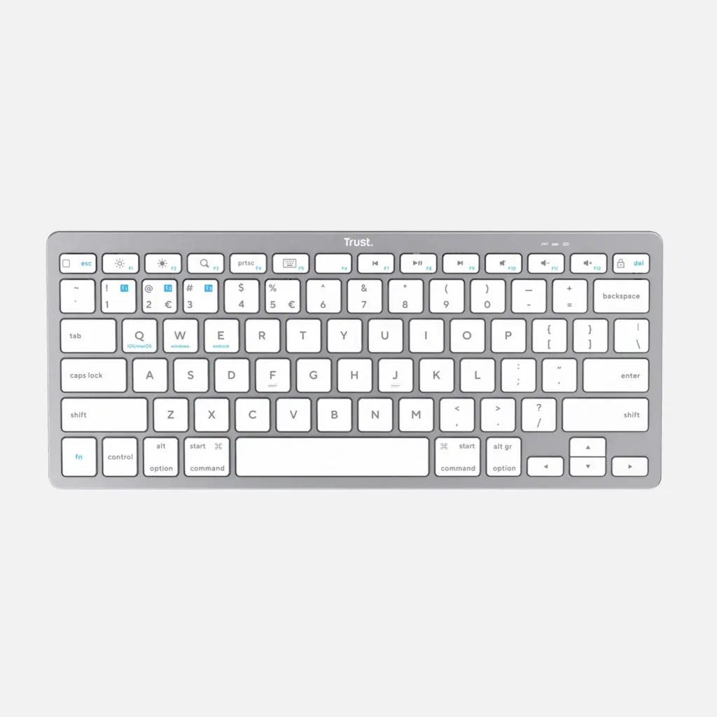 Teclado Trust Basics Bluetooth Prata PT