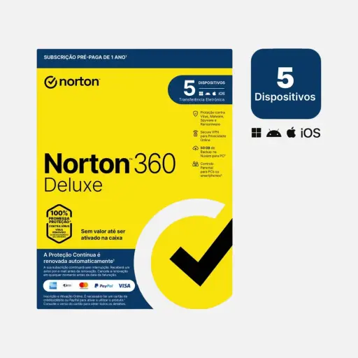 Norton 360 Deluxe 5 dispositivos